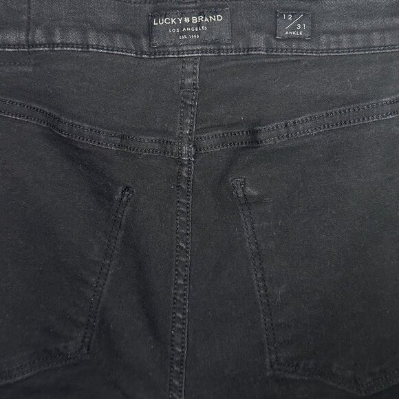 Lucky Brand Mid-Rise Ava Skinny Jean in Black Wash - Picture 5 of 6
